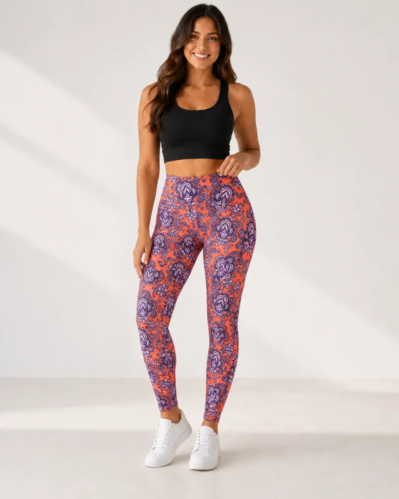 Coral Paisley LuLaRoe Leggings